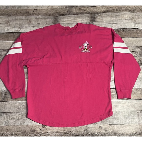 Disney Tops - Minnie Mouse Spirit Jersey Women's Size Medium Pink Walt Disney Apparel